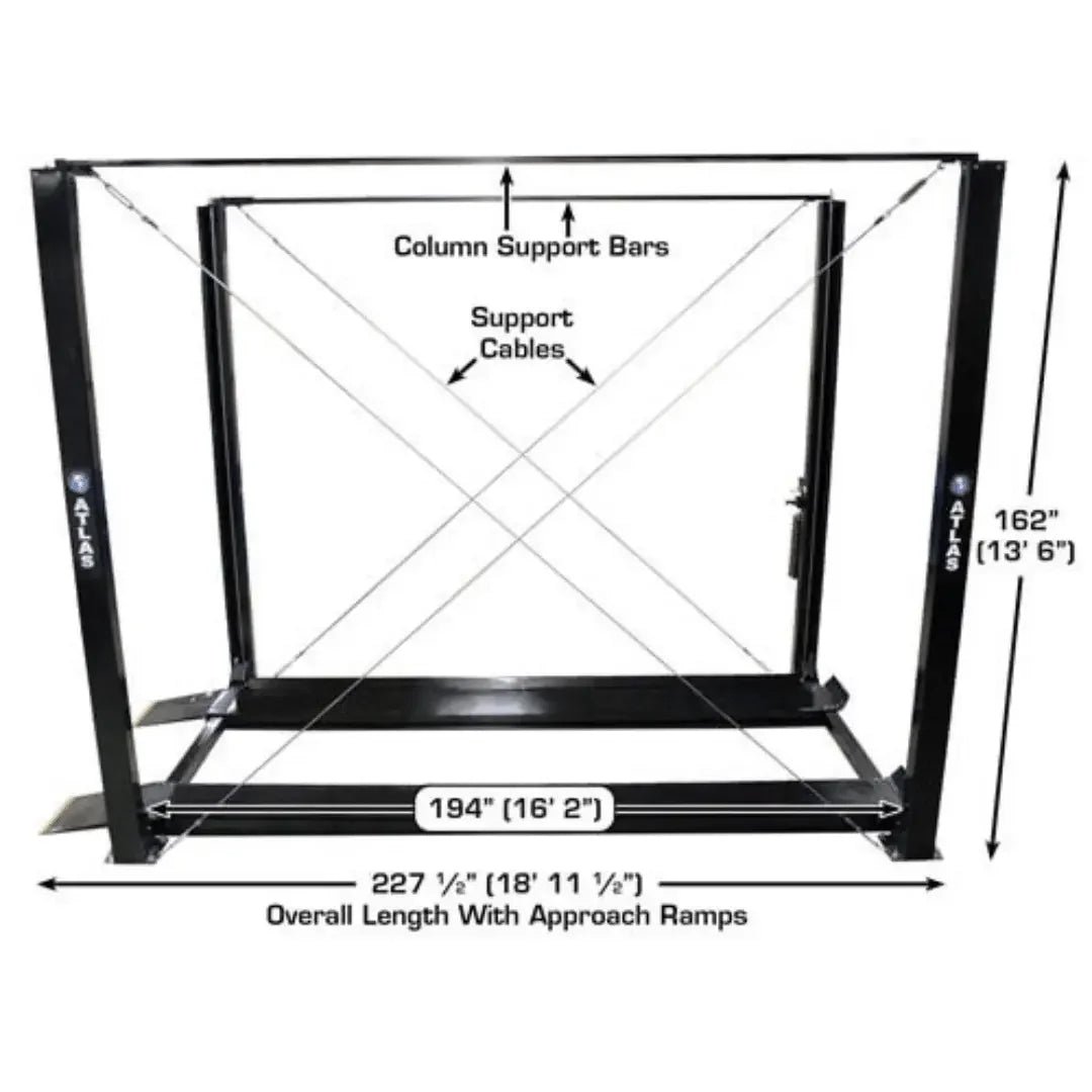 Atlas Garage PRO7000ST Super Tall 7,000 lb. Capacity 4-Post Lift - Image 11