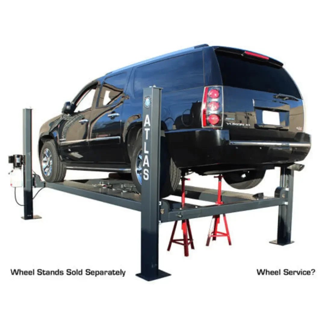 Atlas PREMIUM 408SL 4 Post Lift + RJ35 Sliding Jacks Combo - Image 10