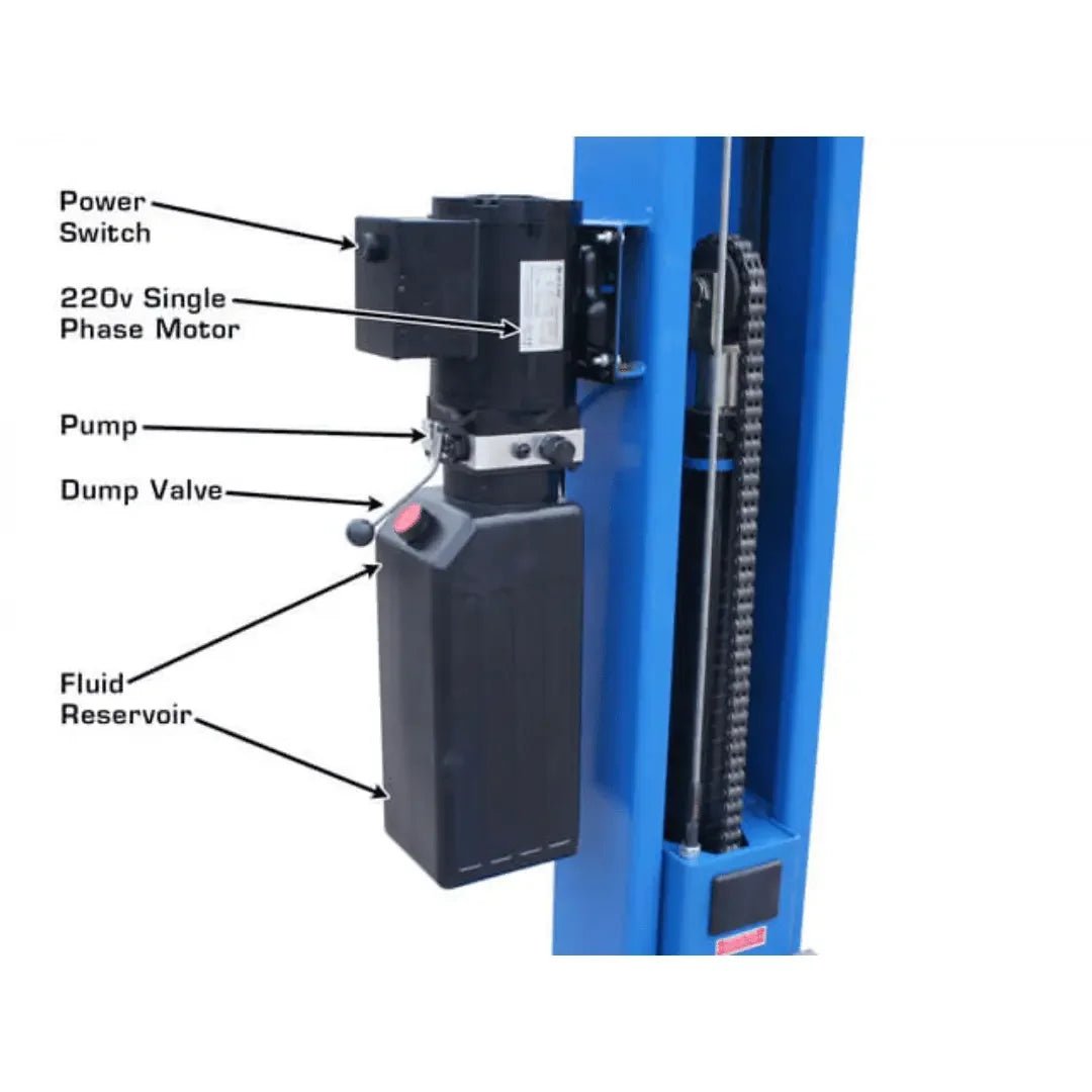 Atlas BP8000 8,000 lb Capacity Baseplate 2 Post Lift - Image 11