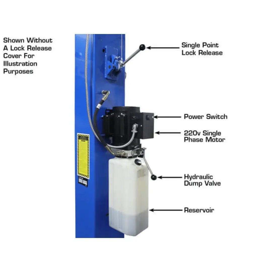 Atlas PRO-9D 9,000 lb 2-Post Overhead Lift - Image 13