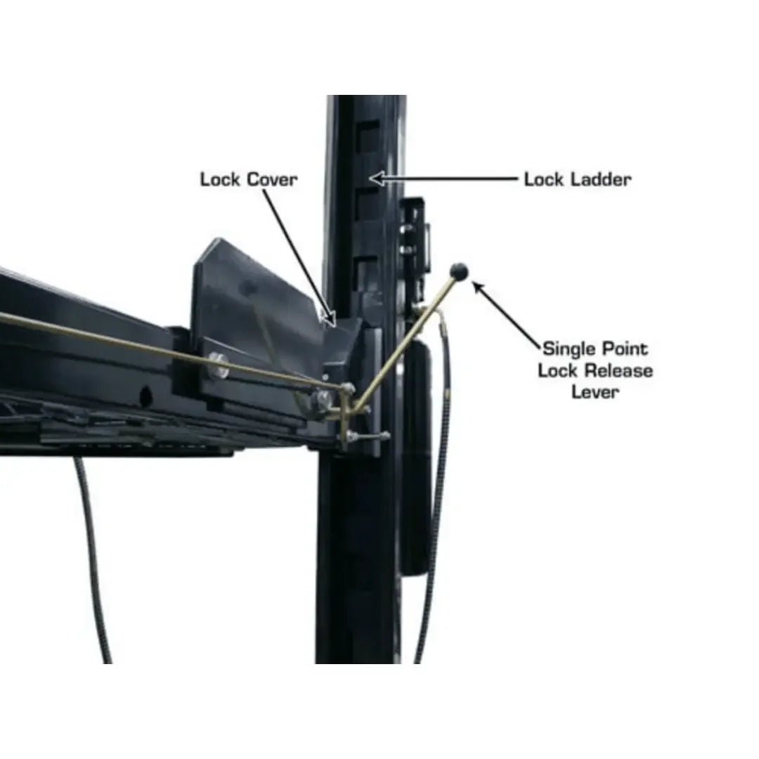 Atlas Garage PRO8000EXT 4 Post Lift + RJ35 Sliding Jacks Combo - Image 12