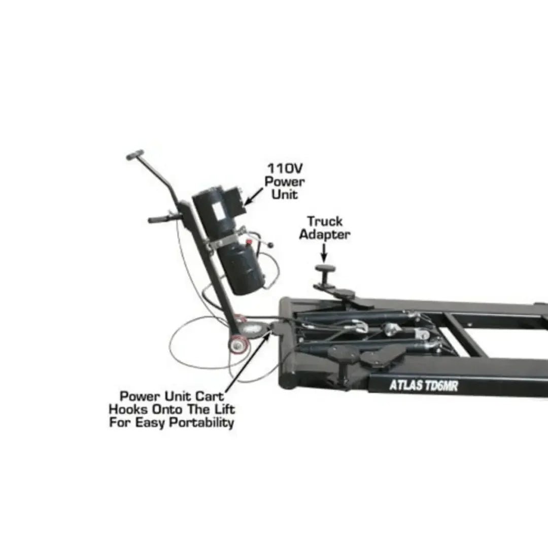Atlas 6MR Portable Mid-Rise Scissor Lift 6,000 lb Capacity - Image 14