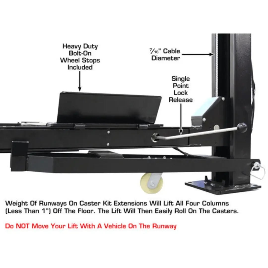 Atlas ALI Certified APEX9 4-Post Lift + RJ6 Rolling Bridge Jack Combo - Image 14