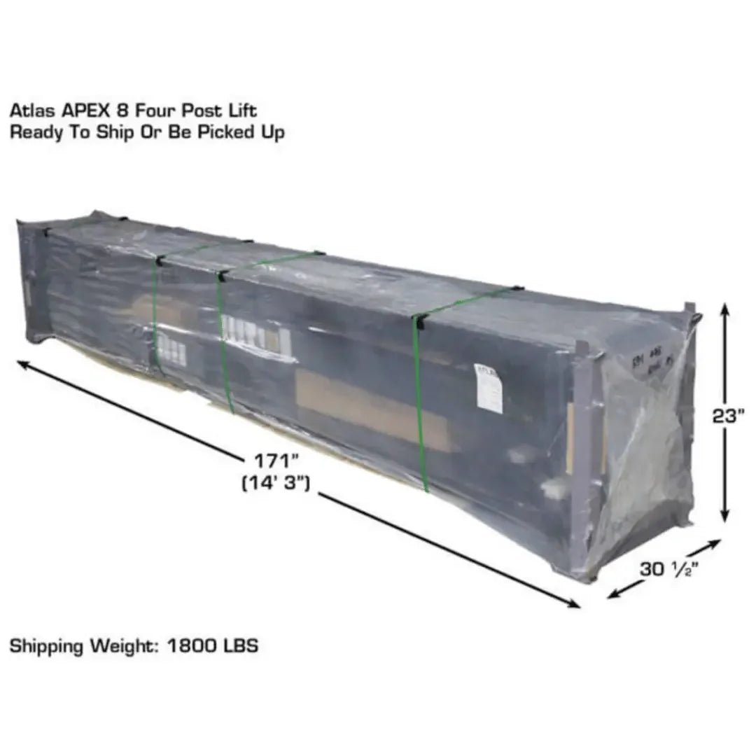 Atlas ALI Certified APEX 8 4-Post Lift + RJ35 Sliding Jacks Combo - Image 15