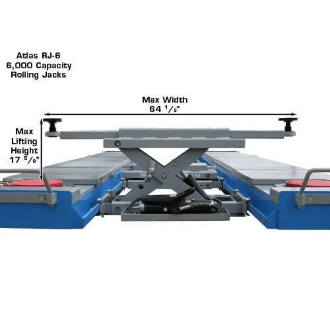 Atlas 12ASL Alignment Scissor Lift and RJ-6 Rolling Jack Combo - Image 19