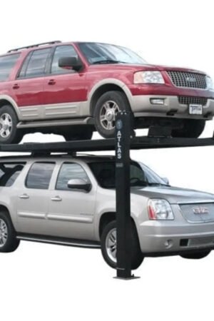 Atlas Garage Extra Tall/Extra Wide Portable Lift | Heavy Duty 4-Post Lift