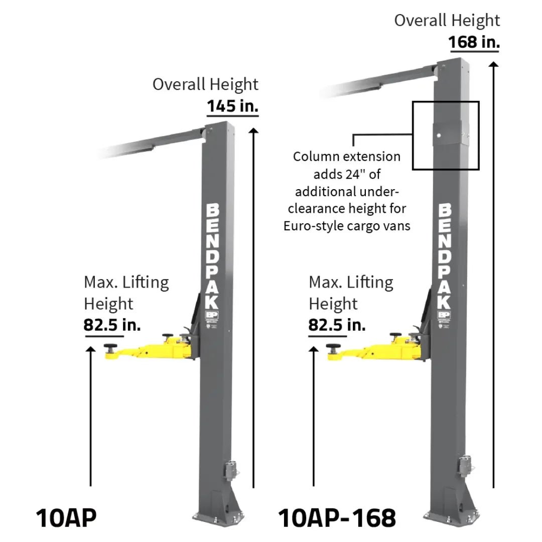 BendPak 10AP 10,000 lb. 2 Post Lift - Image 2