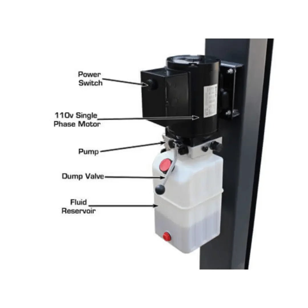 Atlas 408SL Super Deluxe Portable Hobbyist 8,000 lb. Capacity 4-Post Lift - Image 22