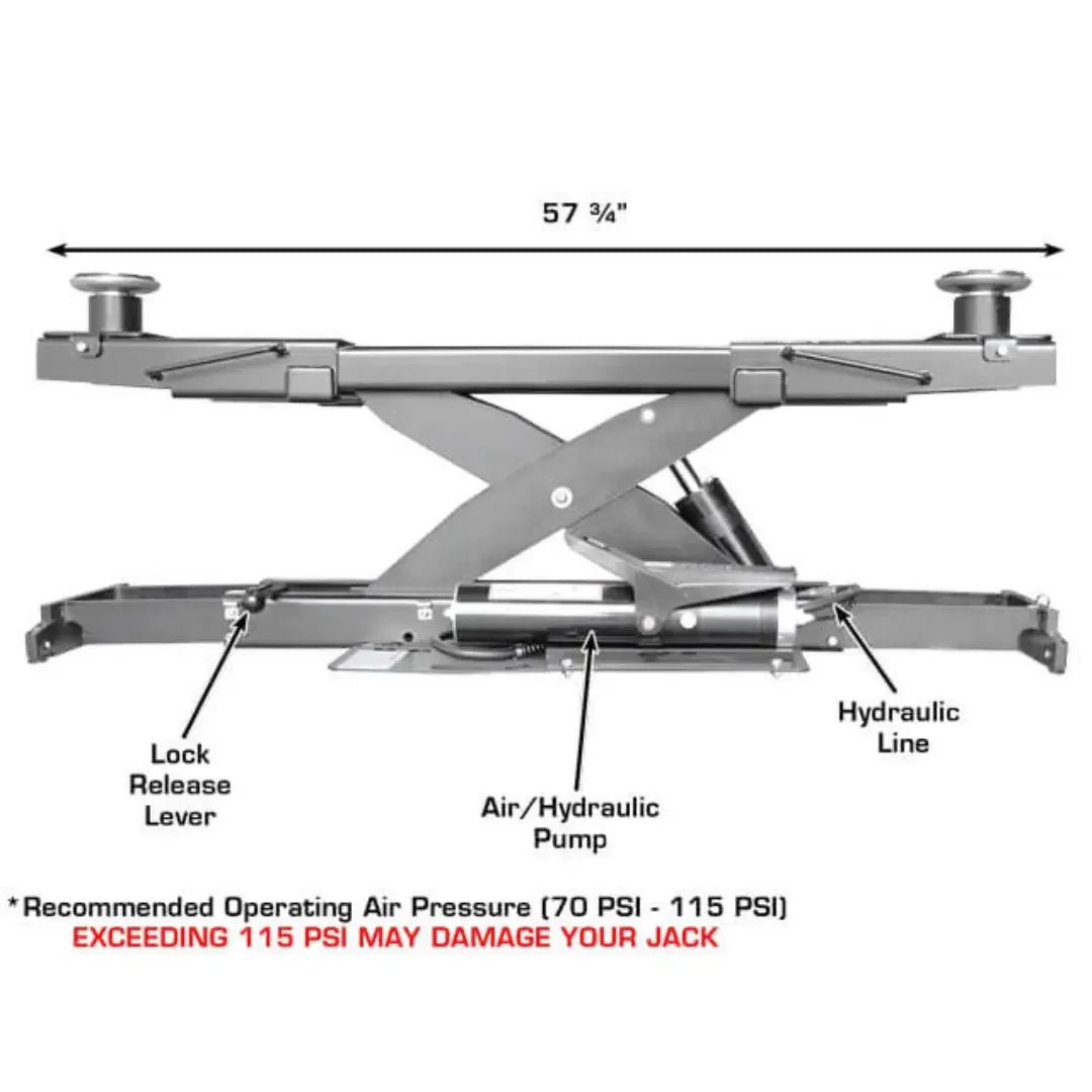 Atlas Open Front Alignment Lift + RJ7000 ALI Certified Rolling Jack Combo - Image 17