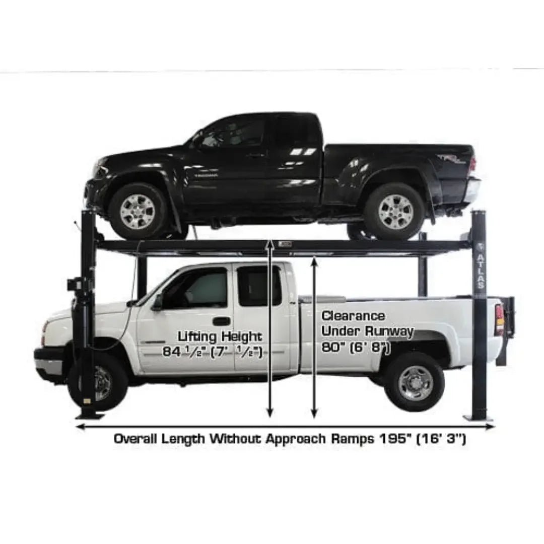 Atlas Garage PRO8000EXT-L 4 Post Lift + RJ35 Sliding Jack Combo - Image 2