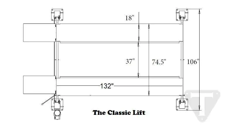 Triumph NSS-8 8,000 lb 4 Post Car Lift - Image 7