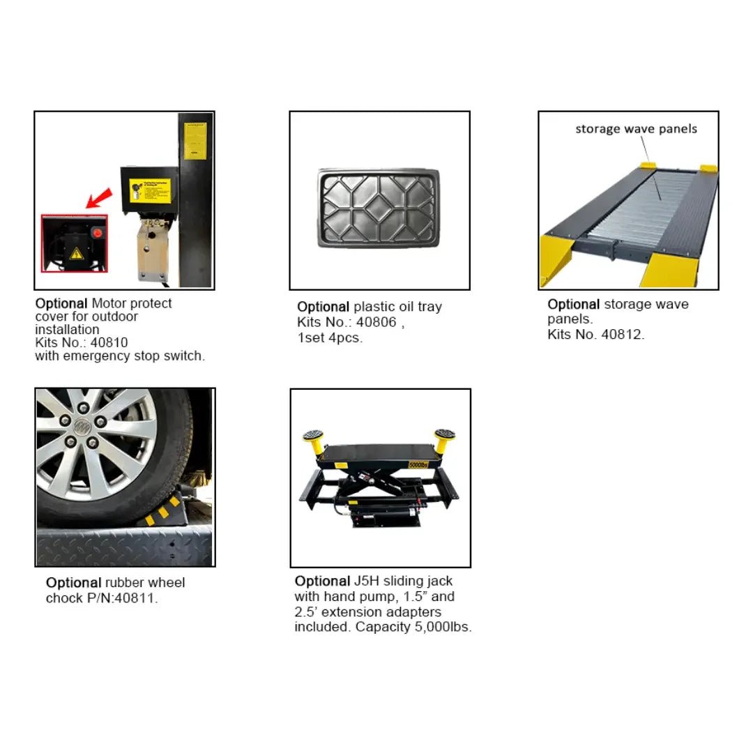 Amgo 409-DP 9,000 Lb Double Parking 4 Post Car Lift - Image 4