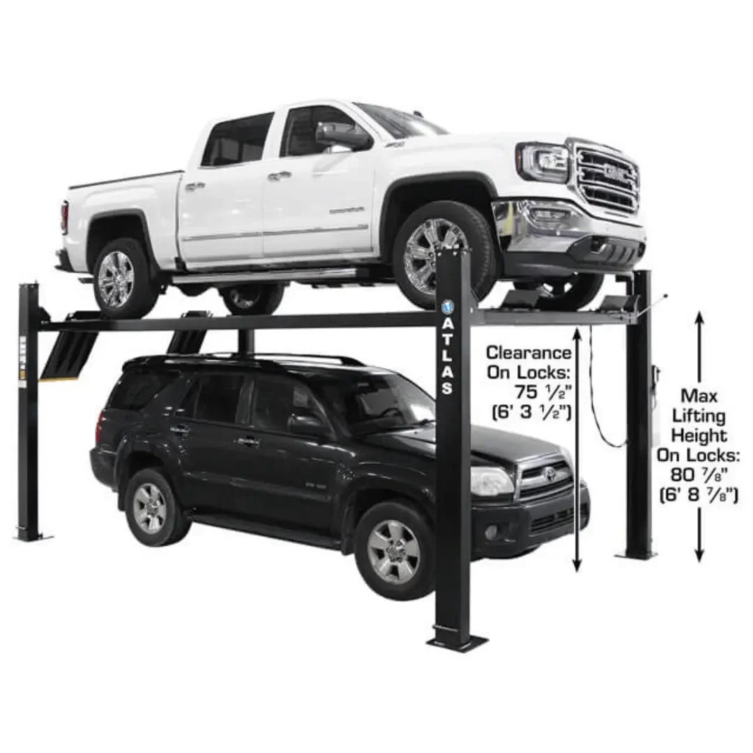 Atlas ALI Certified APEX9 4-Post Lift + RJ6 Rolling Bridge Jack Combo - Image 3