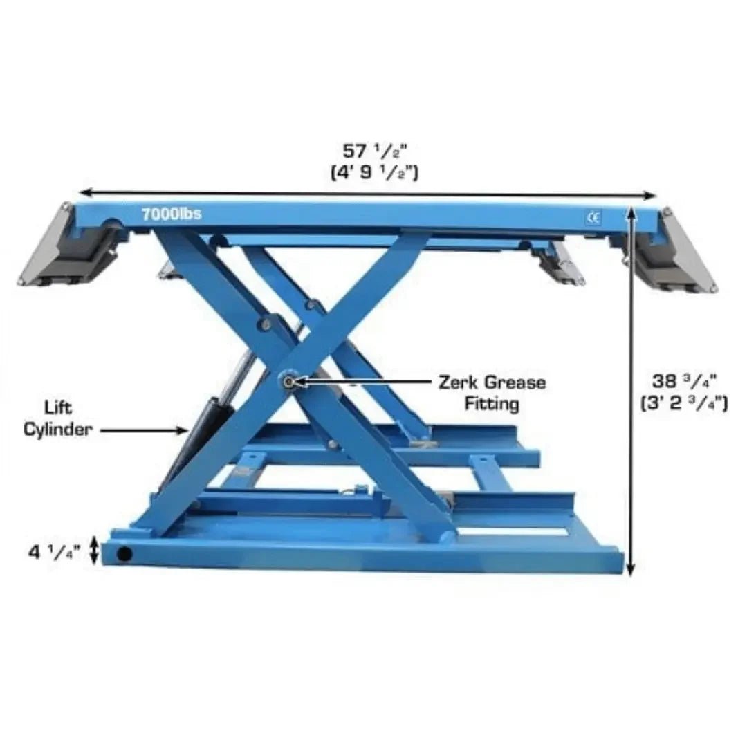 Atlas 7K-Kwik-Bay Portable Mid-Rise Scissor LIft 7,000 lb - Image 4