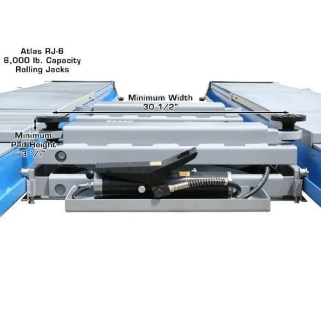 Atlas 12AWFSL Alignment Scissor Lift and RJ-6 Rolling Jack Combo - Image 21