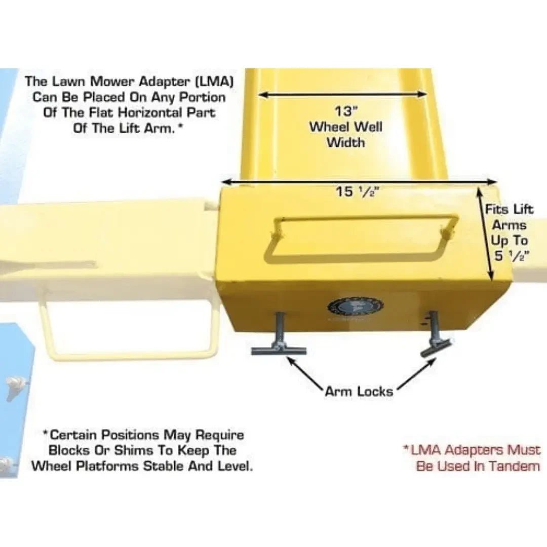 Atlas 9OHSC 2-Post Lift + Lawn Mower Adapter Combo - Image 23
