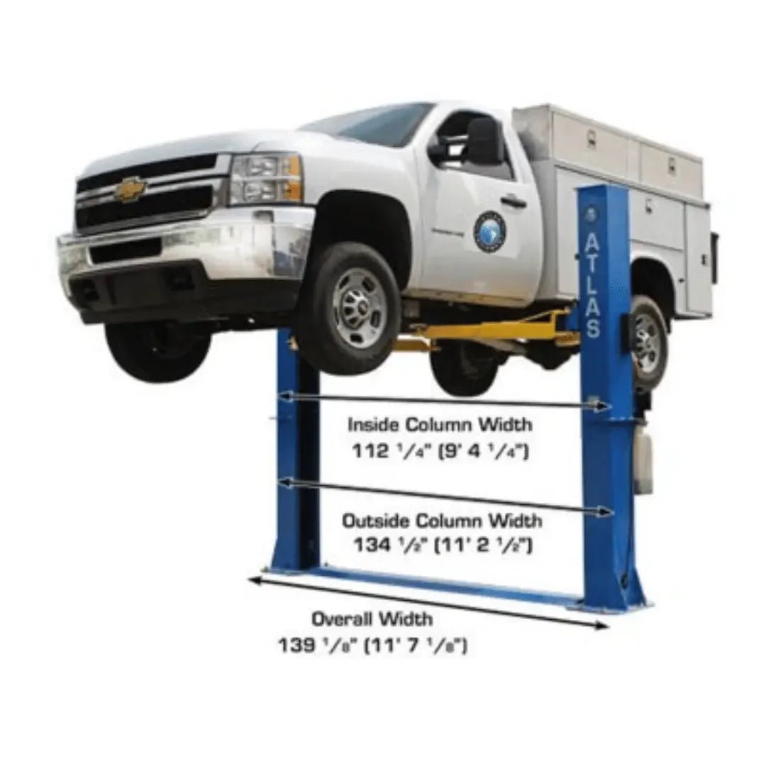 Atlas BP10000X Commercial Grade Baseplate 10,000 lb. Capacity 2-Post Lift - Image 4
