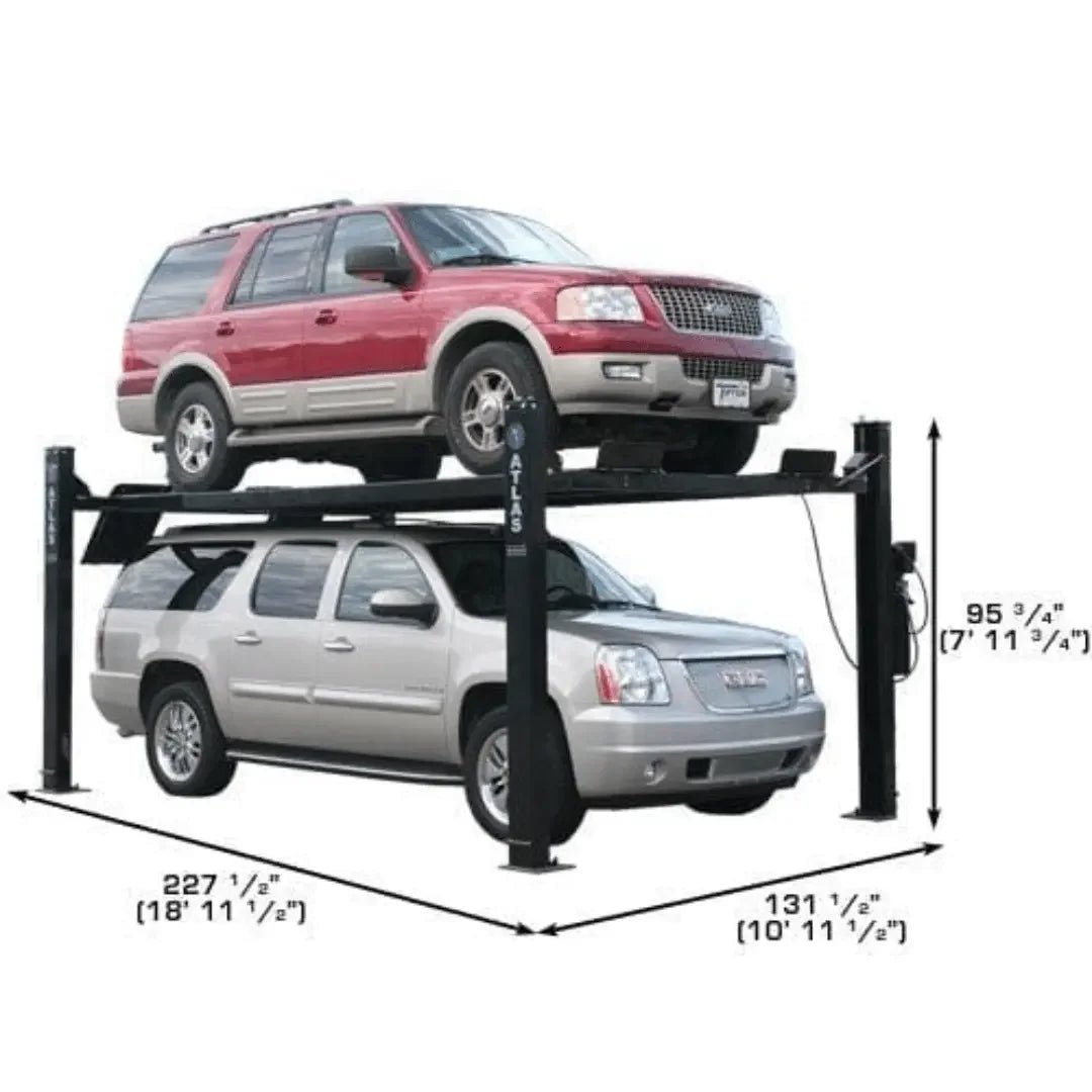Atlas Garage PRO9000 4 Post Lift + RJ35 Sliding Jacks Combo - Image 2