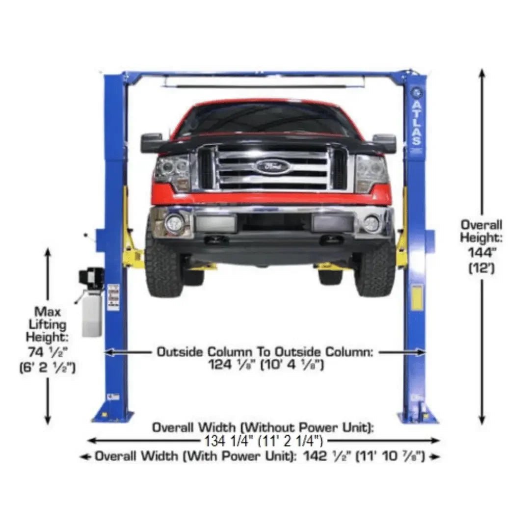 Atlas PRO-9D 9,000 lb 2-Post Overhead Lift - Image 4