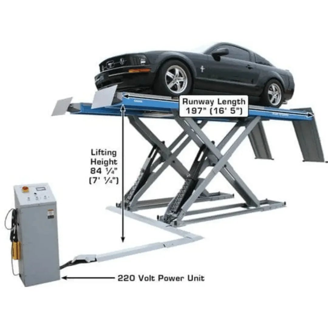 Atlas 12AWFSL 12,000 lb Capacity Alignment Scissor Lift with Wheels Free Lifts - Image 5