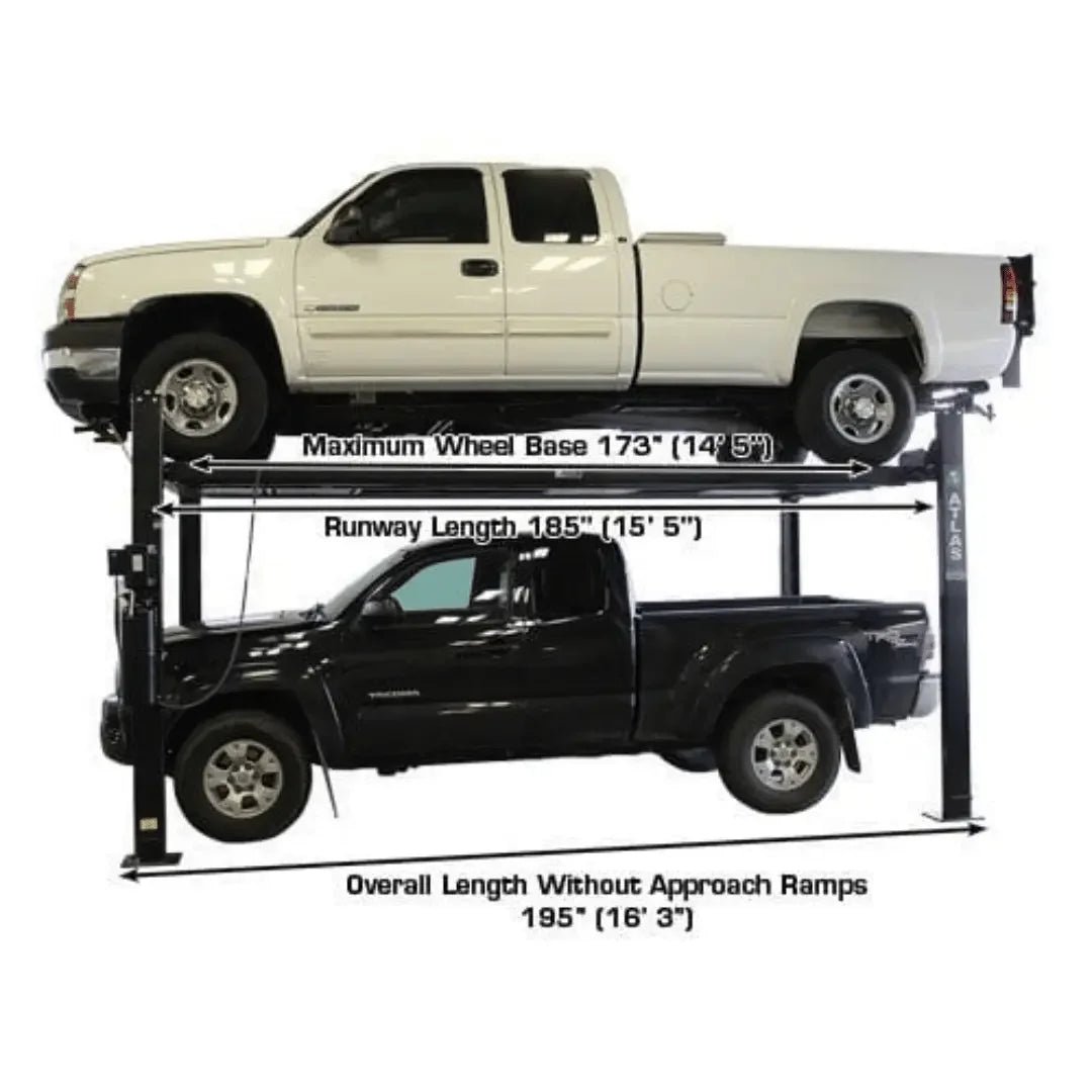 Atlas Garage PRO8000EXT-L 4 Post Lift + RJ35 Sliding Jack Combo - Image 5