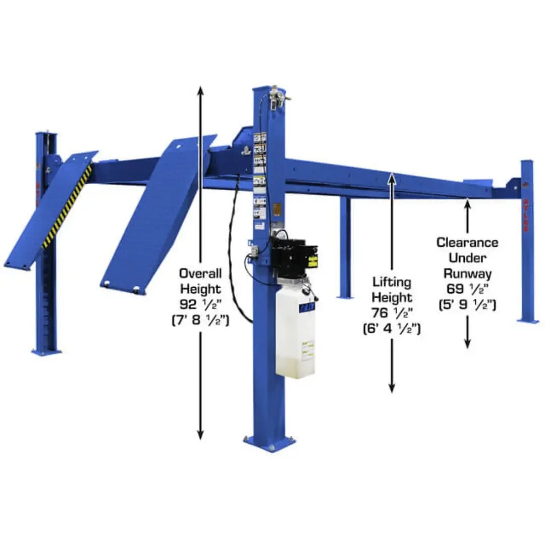 Atlas Platinum PVL14 4-Post Lift + RJ7000 Rolling Bridge Jacks ALI Certified Combo - Image 7