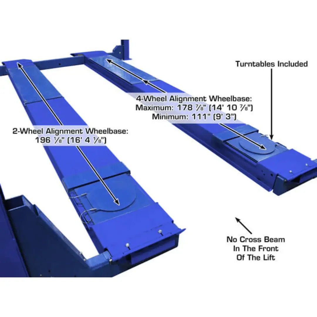 Atlas Open Front Alignment Lift + RJ7000 ALI Certified Rolling Jack Combo - Image 7