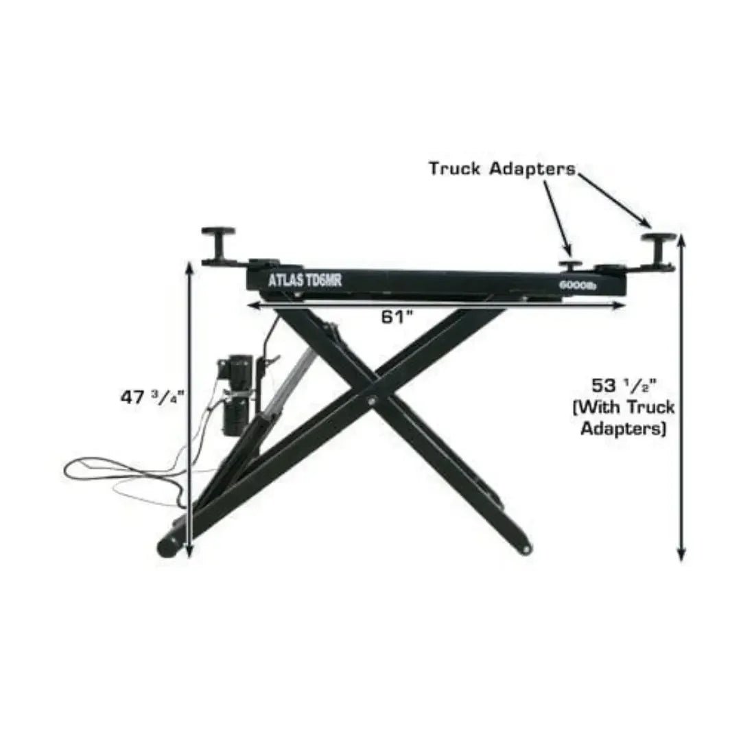 Atlas 6MR Portable Mid-Rise Scissor Lift 6,000 lb Capacity - Image 8
