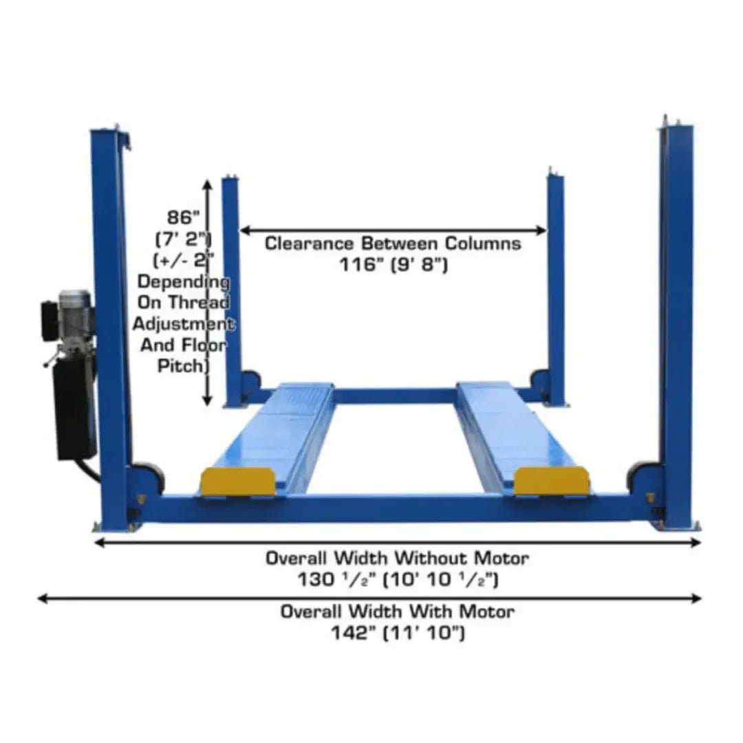 Atlas 414A 14,000 lb Commercial Grade 4 Post Alignment Lift - Image 7