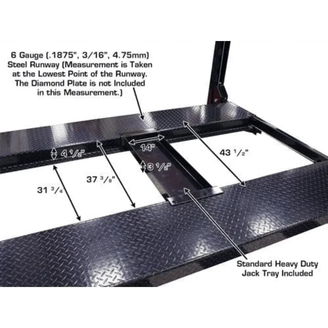 Atlas Garage PRO8000EXT 4 Post Lift + RJ35 Sliding Jacks Combo - Image 8