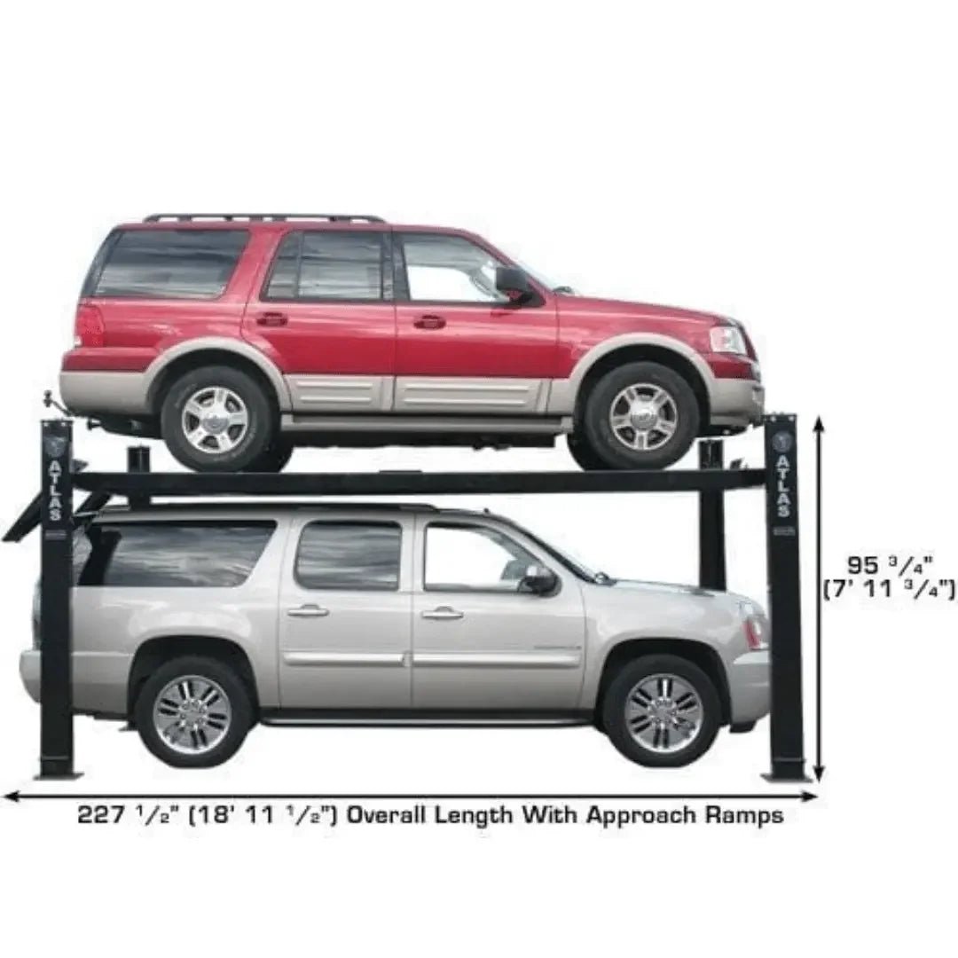 Atlas Garage PRO9000 4 Post Lift + RJ35 Sliding Jacks Combo - Image 6