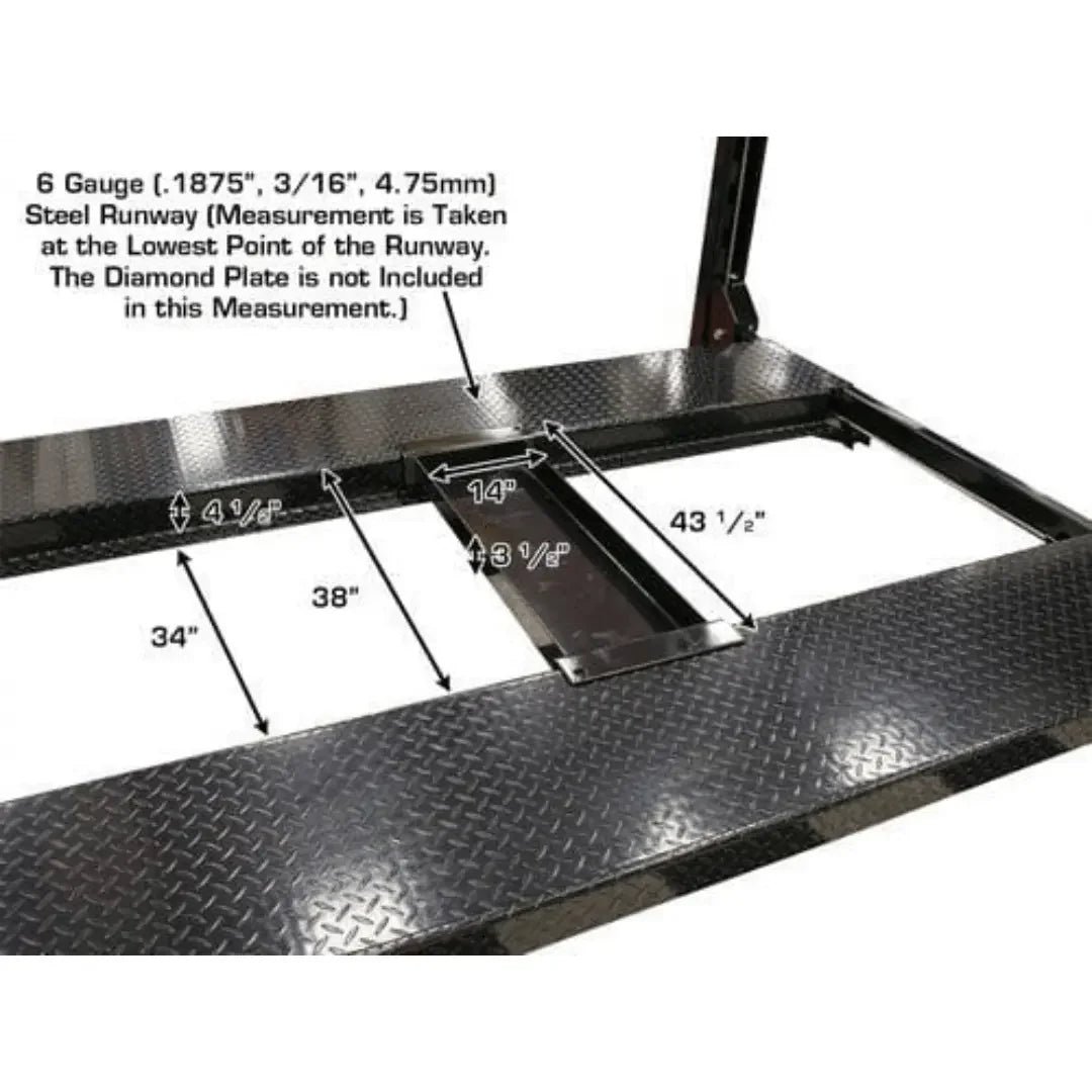 Atlas Garage PRO8000EXT-L 4 Post Lift + RJ35 Sliding Jack Combo - Image 9