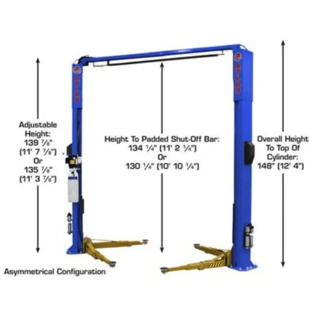 Atlas Platinum PVL10 ALI Certified Commercial Overhead 10,000 lb. Capacity 2 Post Car Lift - Image 9