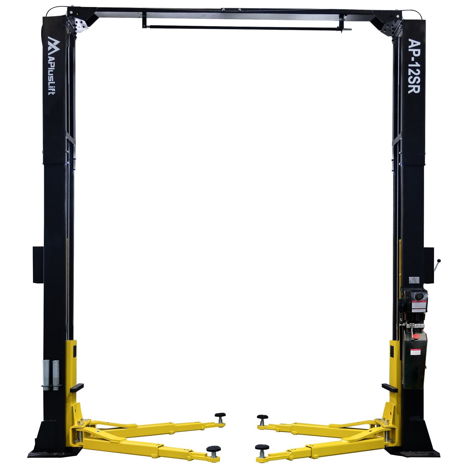 APlusLift 12,000LB 2-Post Overhead Single Release Direct Drive Car Lift with A 3-Year Warranty - AP-12SR - Image 2