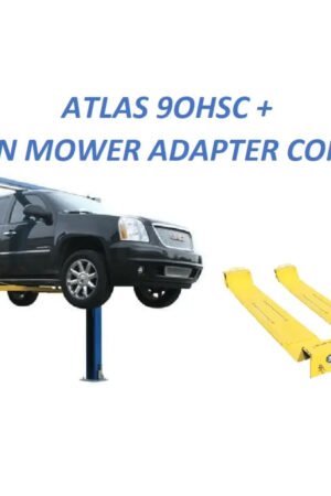 Atlas 9OHSC 2-Post Lift + Lawn Mower Adapter Combo