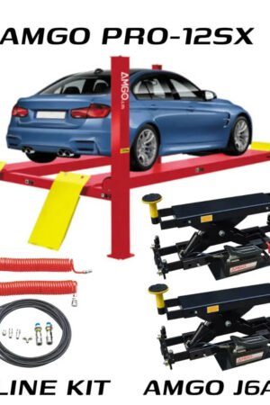 Amgo PRO-12SX 12,000 lb. 4 Post Lift Truck Service Combo