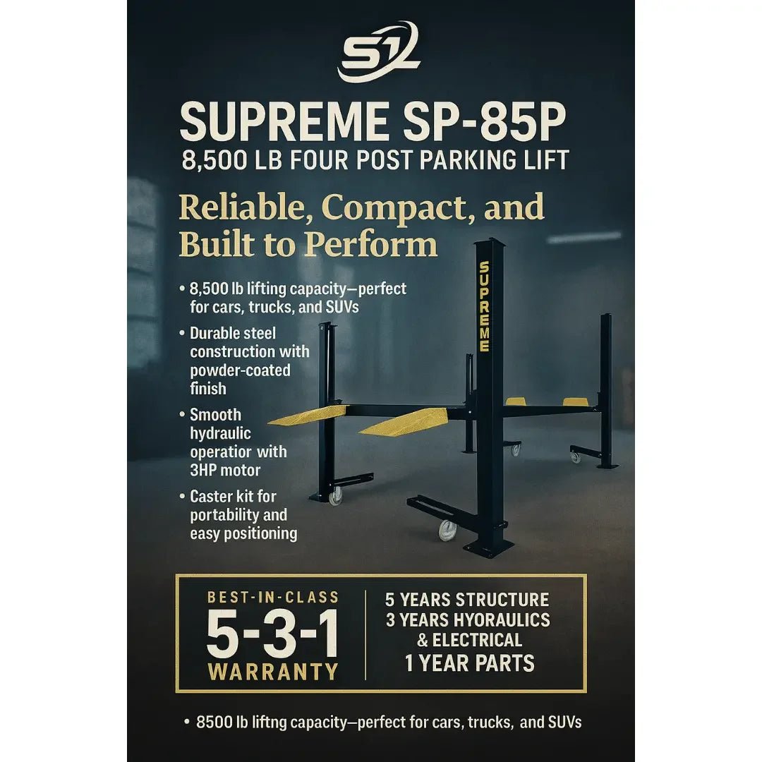 Supreme SP-85P 8,500 lb 4 Post Parking Lift - Image 7